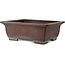 Maceta rectangular sin esmaltar para bonsái de Yamaaki - 505 x 403 x 182 mm