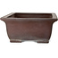 Maceta rectangular sin esmaltar para bonsái de Yamaaki - 505 x 403 x 182 mm