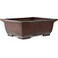 Pot à bonsaï rectangulaire non émaillé de Yamaaki - 505 x 403 x 182 mm