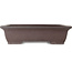 Pot à bonsaï rectangulaire non émaillé de Yamaaki - 550 x 420 x 140 mm
