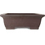 Maceta rectangular sin esmaltar para bonsái de Yamaaki - 550 x 420 x 140 mm