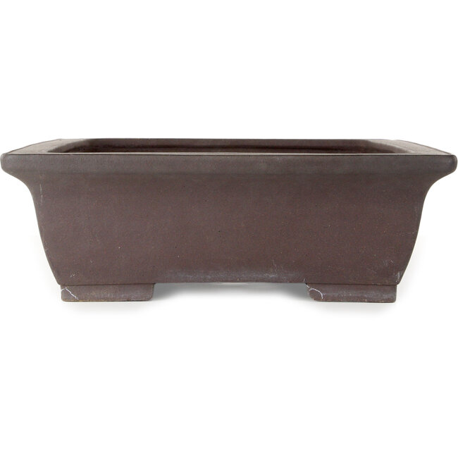 Maceta rectangular sin esmaltar para bonsái de Yamaaki - 550 x 420 x 140 mm