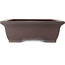 Maceta rectangular sin esmaltar para bonsái de Yamaaki - 550 x 420 x 140 mm
