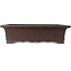 Rectangular unglazed bonsai pot by Yamaaki - 470 x 425 x 147 mm
