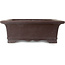 Rectangular unglazed bonsai pot by Yamaaki - 470 x 425 x 147 mm