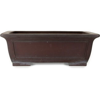  Yamaaki 605 mm rectangular unglazed bonsai pot by Yamaaki, Tokoname, Japan