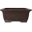 Rectangular unglazed bonsai pot by Yamaaki - 605 x 485 x 205 mm