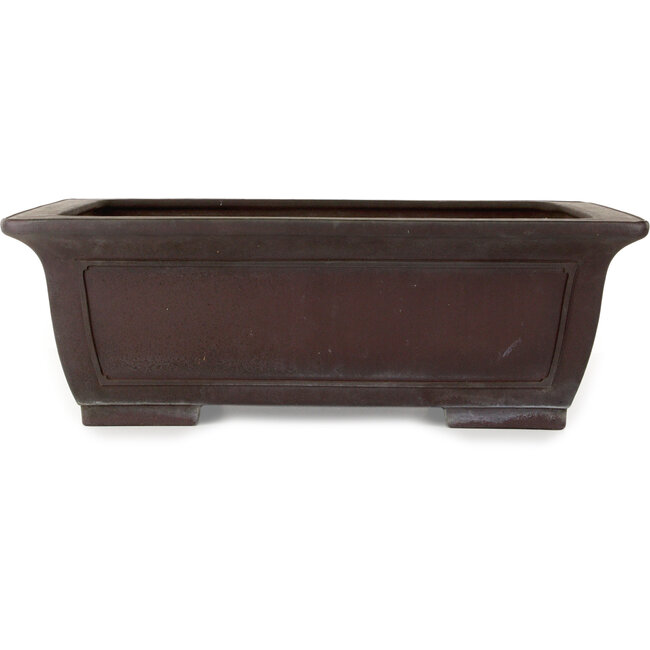 Maceta rectangular sin esmaltar para bonsái de Yamaaki - 605 x 485 x 205 mm