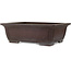 Rectangular unglazed bonsai pot by Yamaaki - 605 x 485 x 205 mm