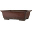 Rectangular unglazed bonsai pot by Yamaaki - 602 x 485 x 205 mm