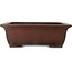 Rectangular unglazed bonsai pot by Yamaaki - 602 x 485 x 205 mm
