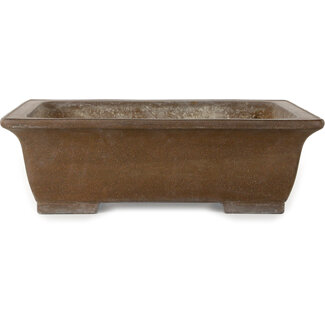  Yamaaki 473 mm rectangular unglazed bonsai pot by Yamaaki, Tokoname, Japan