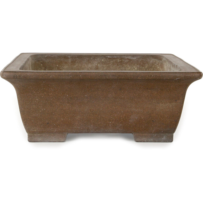 Maceta rectangular sin esmaltar para bonsái de Yamaaki - 473 x 390 x 148 mm