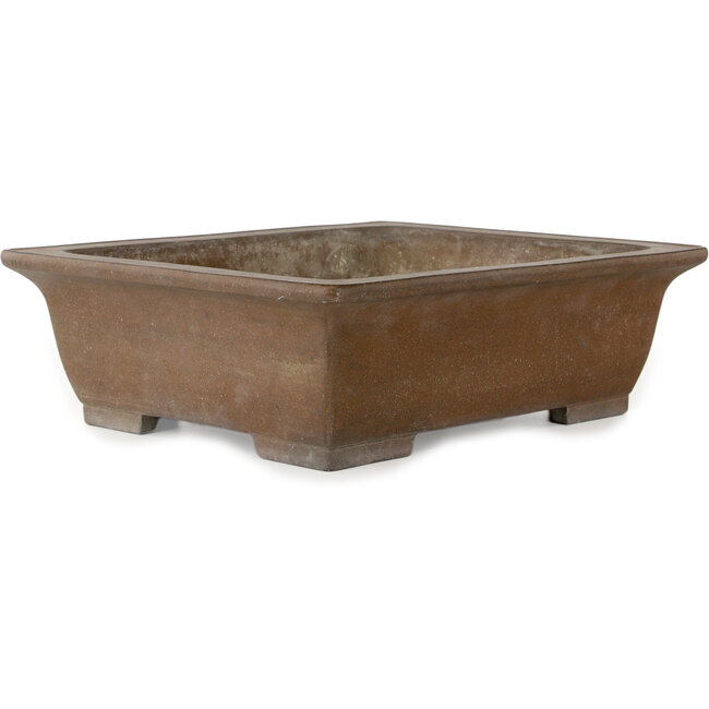 Maceta rectangular sin esmaltar para bonsái de Yamaaki - 473 x 390 x 148 mm