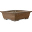 Pot à bonsaï rectangulaire non émaillé de Yamaaki - 473 x 390 x 148 mm
