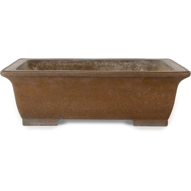 Vaso bonsai rettangolare non smaltato di Yamaaki - 473 x 390 x 148 mm