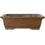 Maceta rectangular sin esmaltar para bonsái de Yamaaki - 473 x 390 x 148 mm