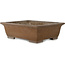 Maceta rectangular sin esmaltar para bonsái de Yamaaki - 473 x 390 x 148 mm