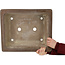 Maceta rectangular sin esmaltar para bonsái de Yamaaki - 473 x 390 x 148 mm
