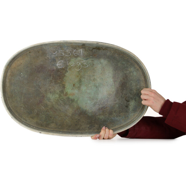 Bronze suiban (doban) - 585 x 370 x 35 mm