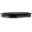 Oval blue bonsai pot by Seizan (Reihou, Kataoka Katsushi, master Seizan kiln) - 627 x 457 x 70 mm