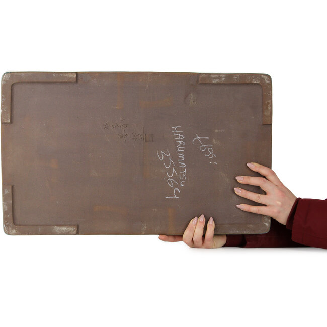 Türkisfarbene Suiban von Haru Matsu – 565 x 345 x 50 mm