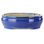 Maceta ovalada azul para bonsái de Mazan - 525 x 437 x 125 mm