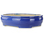 Ovale blauwe bonsaipot van Mazan - 525 x 437 x 125 mm