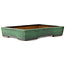 Rectangular green bonsai pot by Shuhou - 570 x 407 x 105 mm