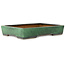 Maceta rectangular verde para bonsái de Shuhou - 570 x 407 x 105 mm