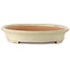 Ovale, gebroken witte bonsaipot met craquelé-effect - 552 x 425 x 75 mm