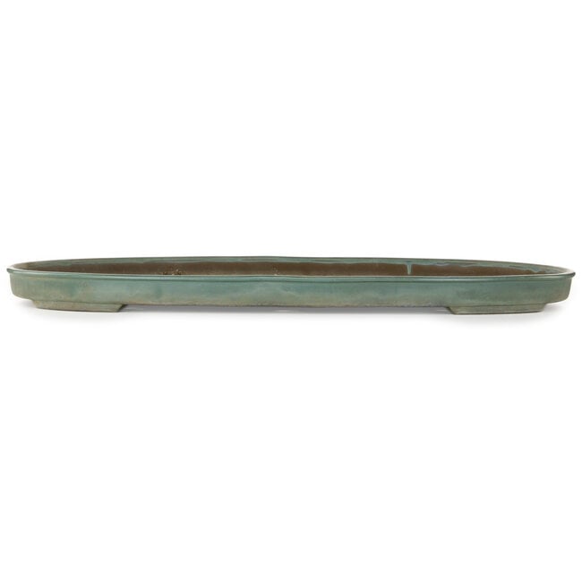 Oval green bonsai pot by Mazan - 760 x 475 x 50 mm