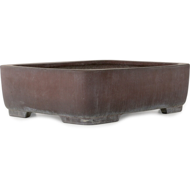 Rectangular unglazed bonsai pot by Yamaaki - 560 x 425 x 160 mm