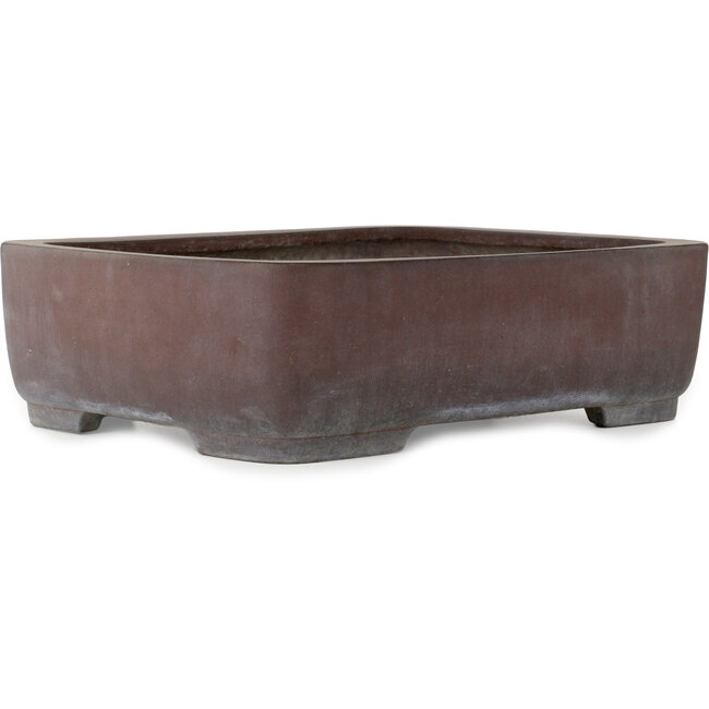 Rectangular unglazed bonsai pot by Yamaaki - 560 x 425 x 160 mm