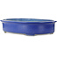 Oval blue bonsai pot by Mazan - 685 x 540 x 145 mm