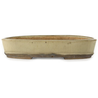 Nakawatari Vaso bonsai ovale da 370 mm color bianco sporco di Nakawatari, Cina