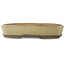 Oval off-white bonsai pot by Nakawatari - 370 x 255 x 68 mm