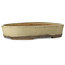 Oval off-white bonsai pot by Nakawatari - 370 x 255 x 68 mm