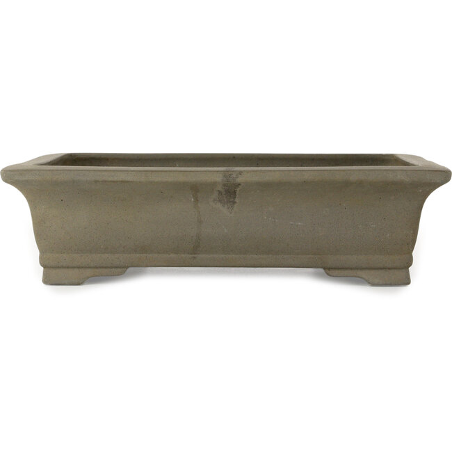 Rechthoekige, ongeglazuurde bonsaipot van Sanpo - 395 x 298 x 105 mm