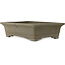Vaso bonsai rettangolare non smaltato di Sanpo - 395 x 298 x 105 mm