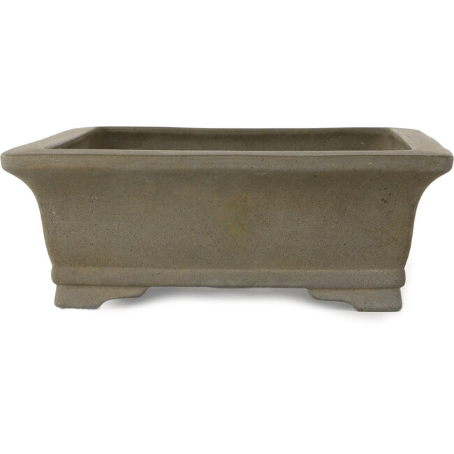 Vaso bonsai rettangolare non smaltato di Sanpo - 395 x 298 x 105 mm