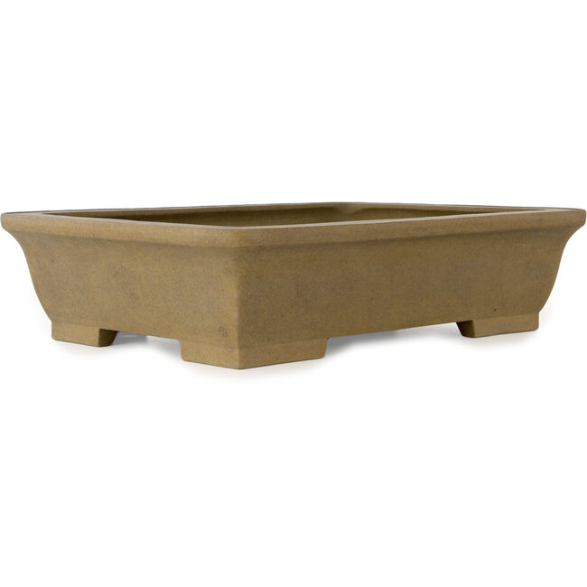 Vaso bonsai rettangolare non smaltato di Maruhei - 445 x 330 x 108 mm
