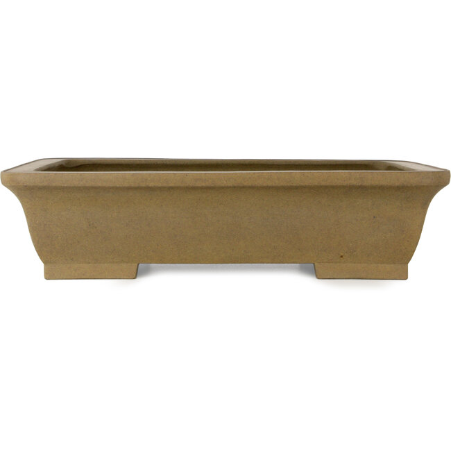Pot à bonsaï rectangulaire non émaillé de Maruhei - 445 x 330 x 108 mm