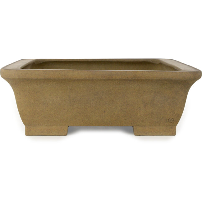 Pot à bonsaï rectangulaire non émaillé de Maruhei - 445 x 330 x 108 mm