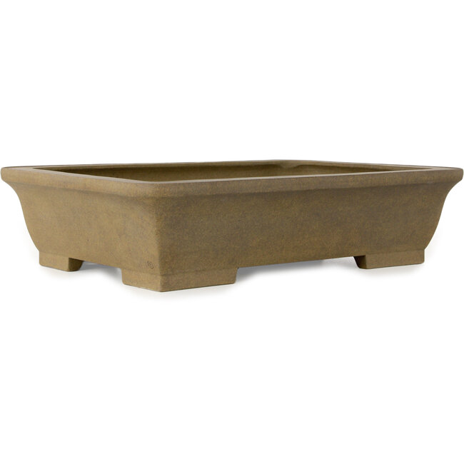 Vaso bonsai rettangolare non smaltato di Maruhei - 445 x 330 x 108 mm