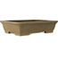 Maceta rectangular sin esmaltar para bonsái de Maruhei - 445 x 330 x 108 mm