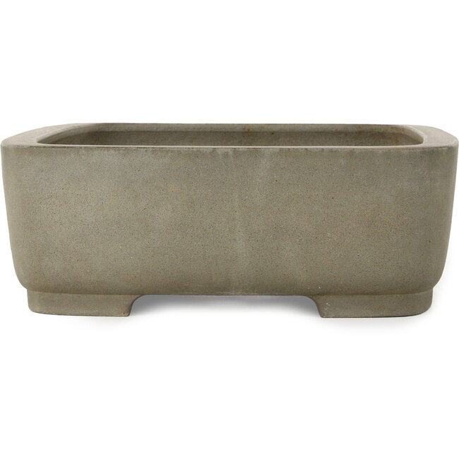 Maceta rectangular sin esmaltar para bonsái de Kisen Ikkoudou - 410 x 320 x 110 mm