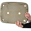 Pot à bonsaï rectangulaire non émaillé de Kisen Ikkoudou - 410 x 320 x 110 mm