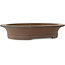 Oval unglazed bonsai pot - 500 x 415 x 98 mm