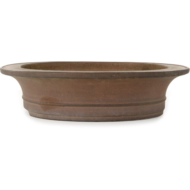 Pot ovale non émaillé pour bonsaï - 500 x 415 x 98 mm